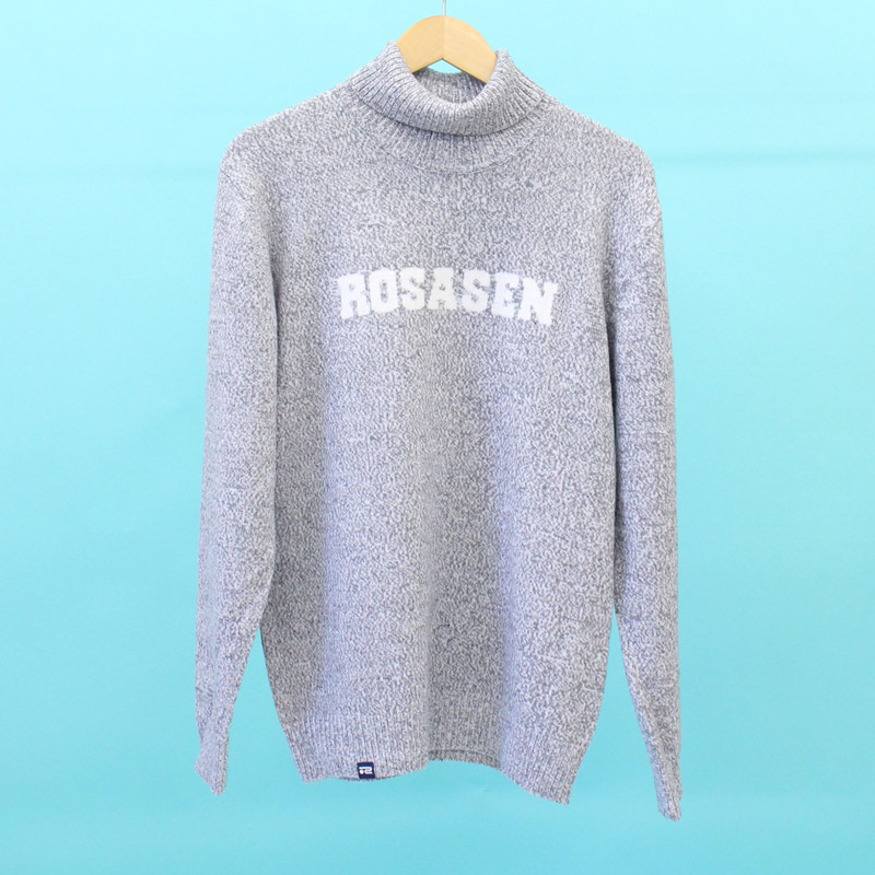新品　ロサーセン　ニット　セーター　タートルネック　グレー　Mサイズ Rosasen（ロサーセン） ゴルフウェア メンズ ニットセータートップス