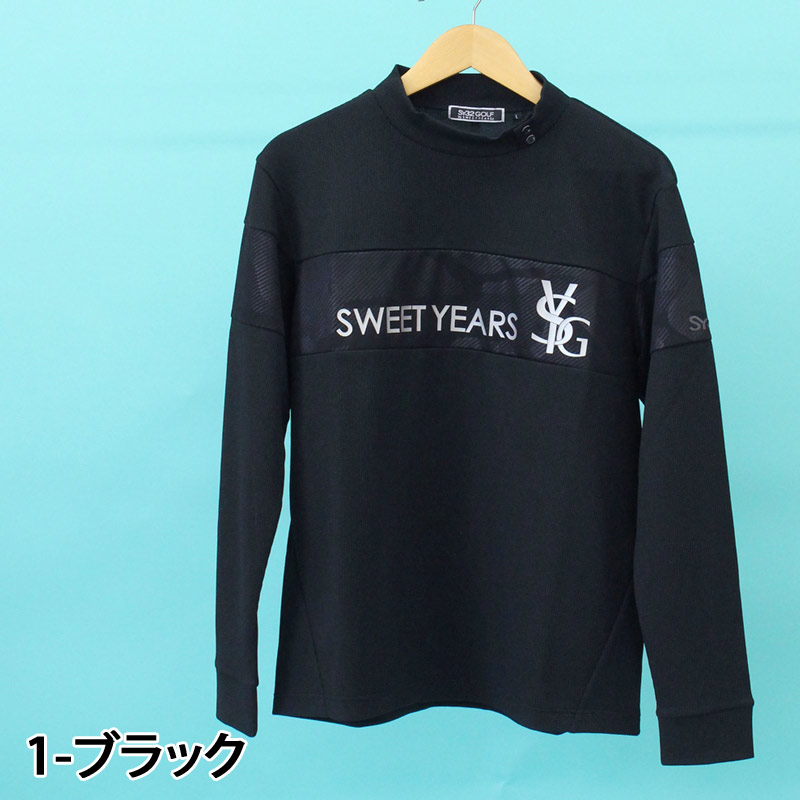 SWEET YEARS 32モックネック長袖L レディースゴルフウェア SY32 by SWEET YEARS - BLOCK JQ TRICOT L/S MOCK | モックネック