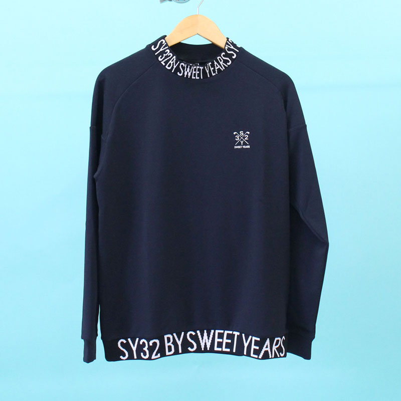 SY32 by SWEET YEARS ゴルフウェア メンズ モックネックシャツ