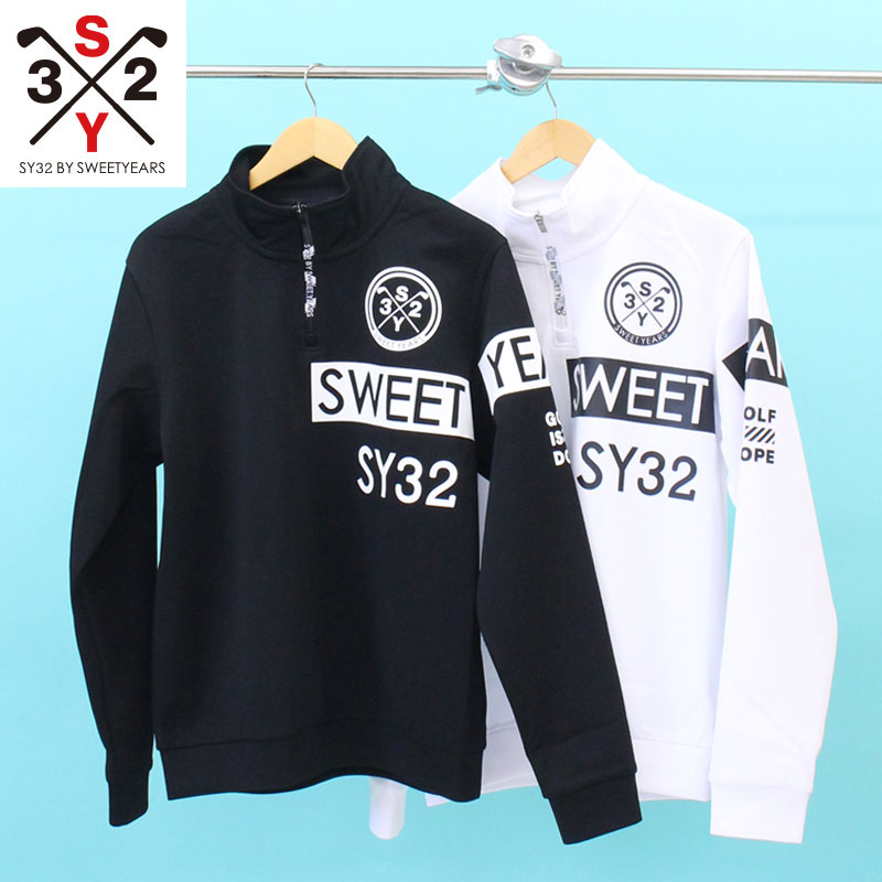 【完売】SY32 BY SWEET YEARS ゴルフウェア ロゴ トレーナー SY32 by SWEET YEARS ゴルフウェア メンズ トレーナー トップス