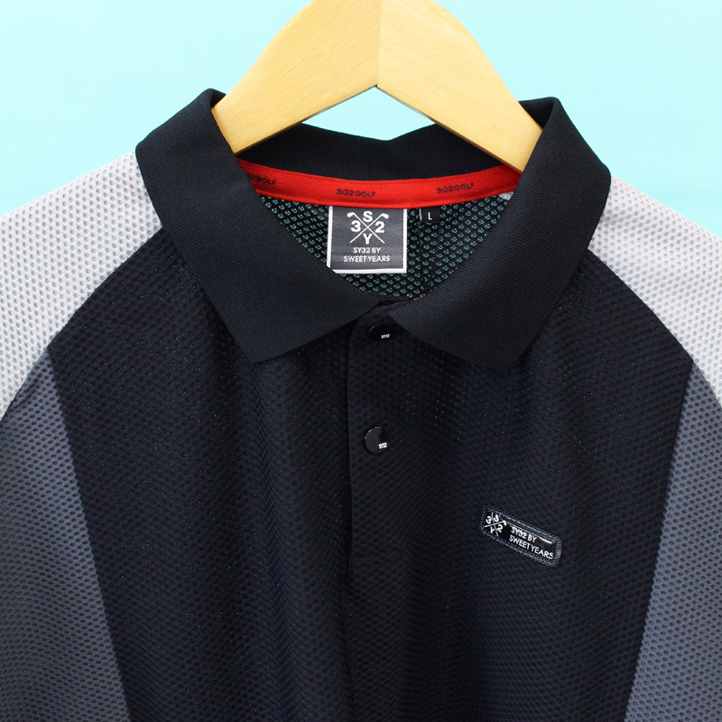 SY32 by SWEET YEARS GOLF ゴルフウェア メンズ ポロシャツ 半袖