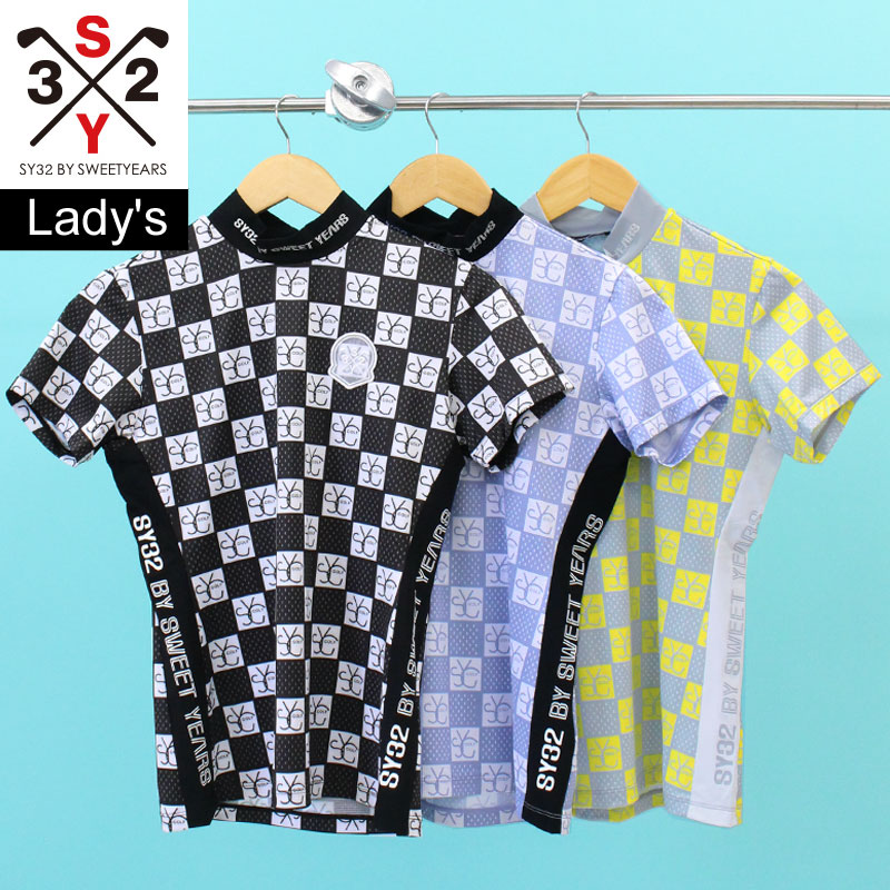 SY32 BY SWEET YEARS レディースゴルフウェア ハイネック S ハイネックシャツ レディース SY32 by SWEET YEARS GOLF