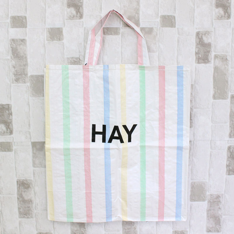 HAY ヘイ キャンディストライプショッパー トートバッグ XL HAY CANDY STRIPE ...