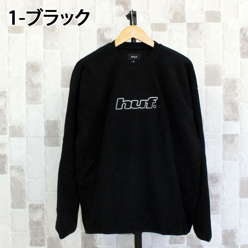HUF ハフ Hドットポーラーフリースクルーネック スウェットシャツ トレーナー H DOT POLAR FLEECE CREWNECK FL00247 トップス 長袖 プルオーバー メンズ_1