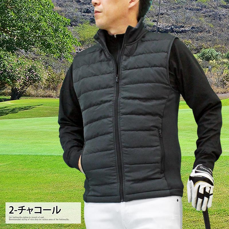 ゴルフ ダウンベスト メンズ ゴルフウェア ジャケット アウター