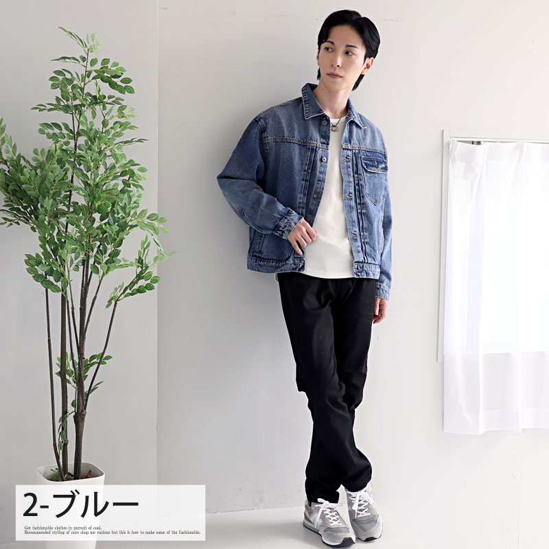 美品 MEDM デニムジャケット ユニセックス ホワイト 黒 M