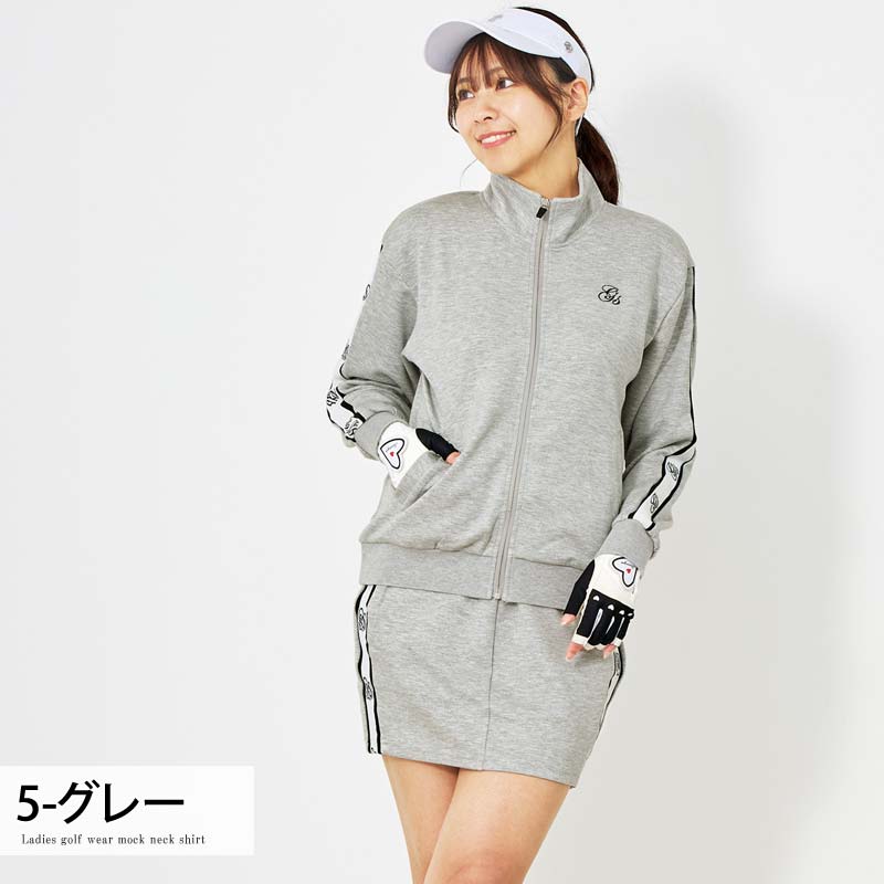 ゴルフウェア レディース 上下セットアップ gs GOLF ジップアップ