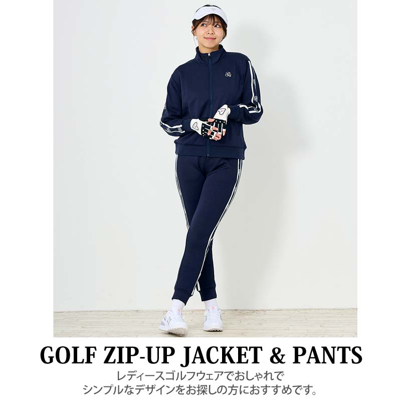 ゴルフウェア レディース 上下セットアップ gs GOLF ジップアップ