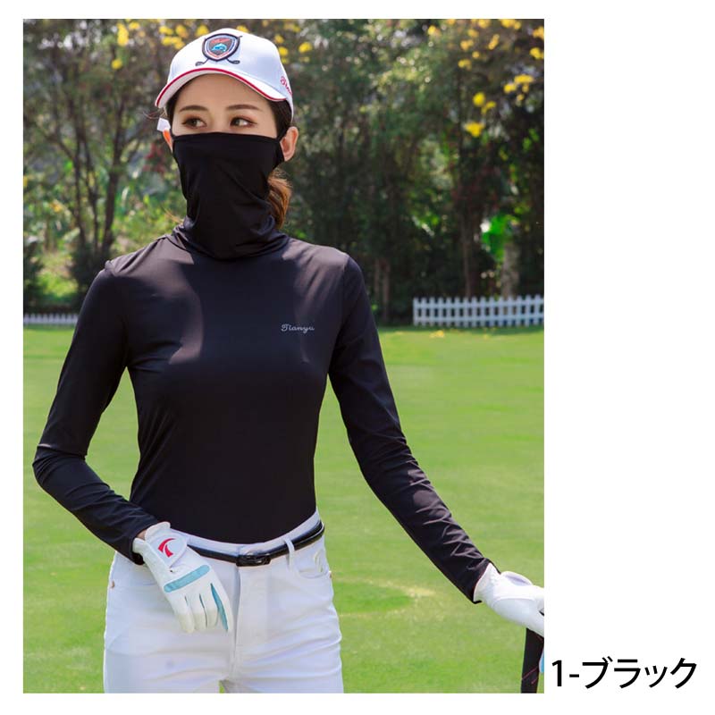 ゴルフインナーシャツ レディース ゴルフウェア 接触冷感 UVケア