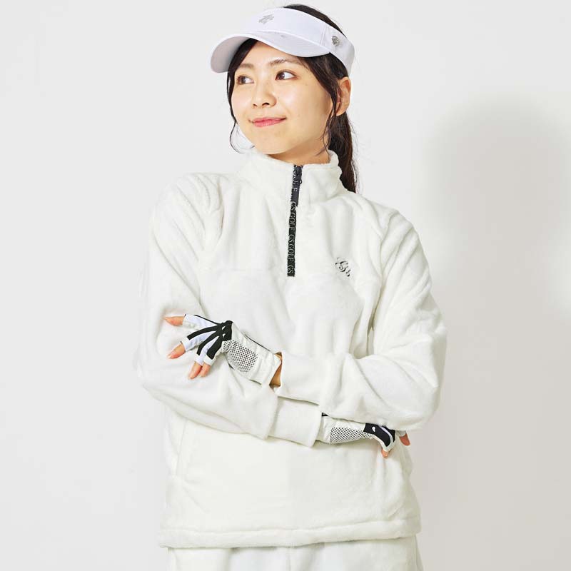 ゴルフウェア レディース gs GOLF トレーナー シャギーフリース ニット