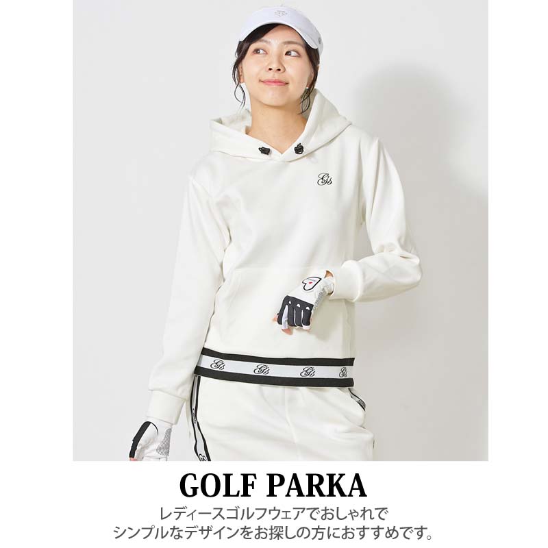 ゴルフウェア レディース 上下セットアップ gs GOLF スウェットジャージ モックネックトレーナー スカート ロゴ おしゃれ 秋冬 春夏