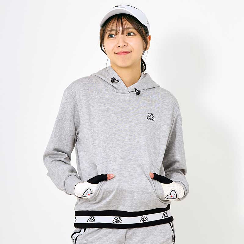 ゴルフウェア レディース gs GOLF プルパーカー フーディー スウェット
