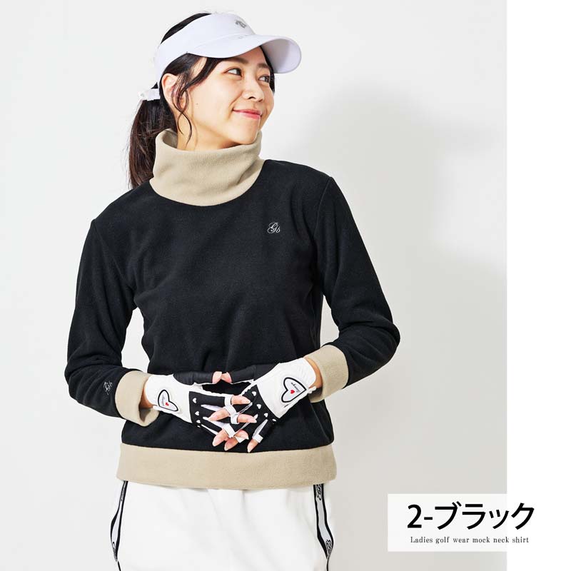 ゴルフウェア レディース gs GOLF フリース ニットセーター オフ