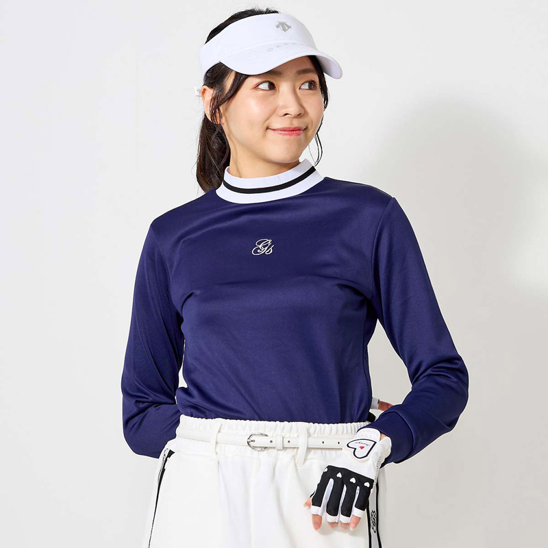 ゴルフウェア レディース モックネック gs GOLF ポロシャツ ハイネック