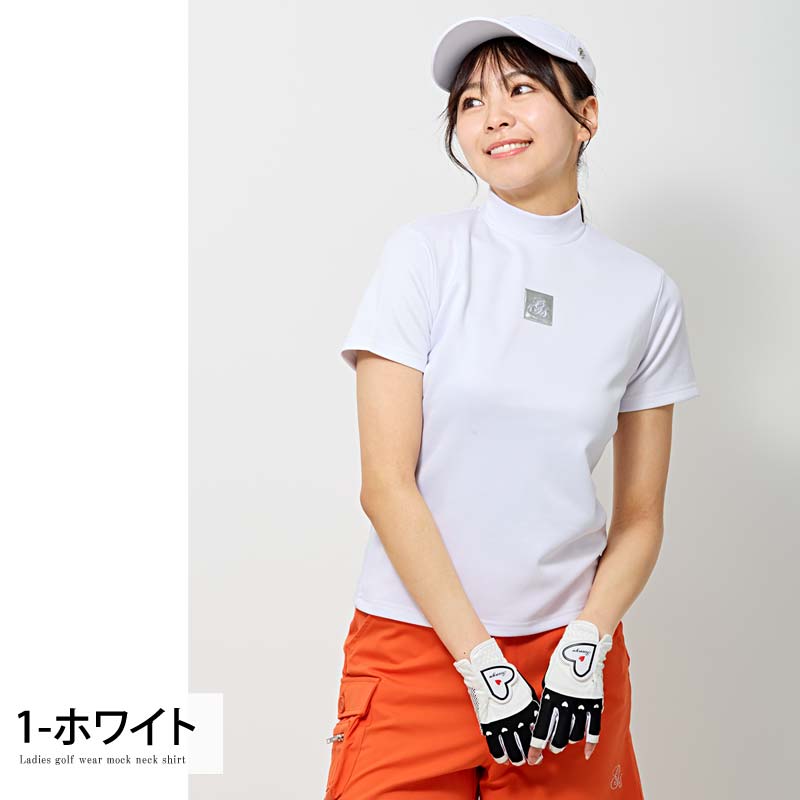 ゴルフウェア レディース モックネック gs GOLF ポロシャツ ハイネック