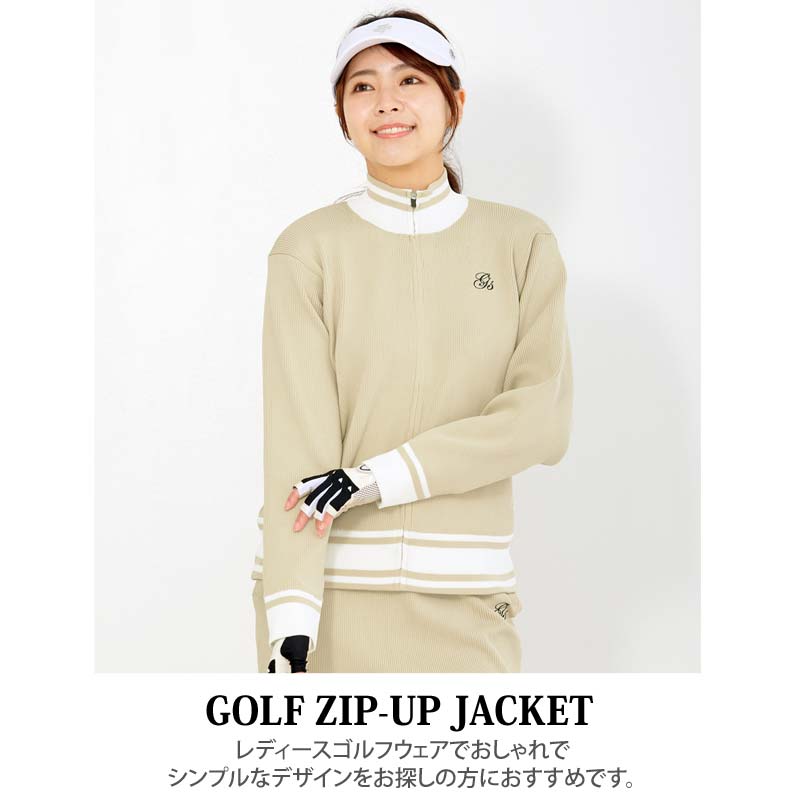ゴルフウェア レディース gs GOLF ジップアップニットジャケット