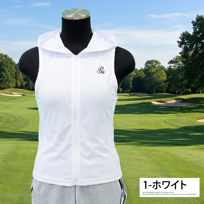 ゴルフウェア 濡らしてしぼる 冷却ベスト レディース gs GOLF 冷感