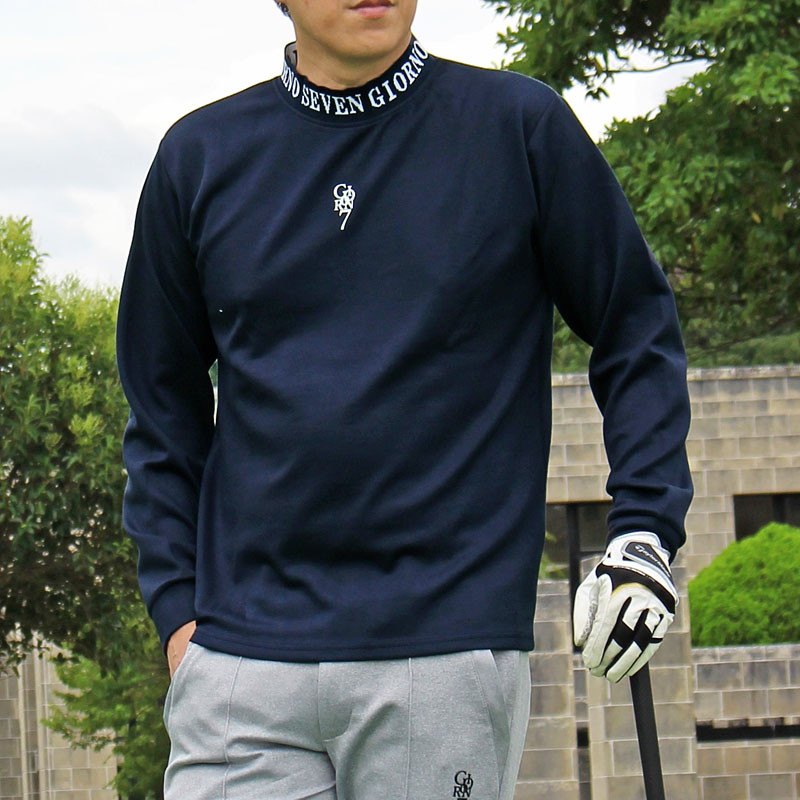 ゴルフウェア メンズ モックネックシャツ GIORNO SEVEN ジョルノセブン 