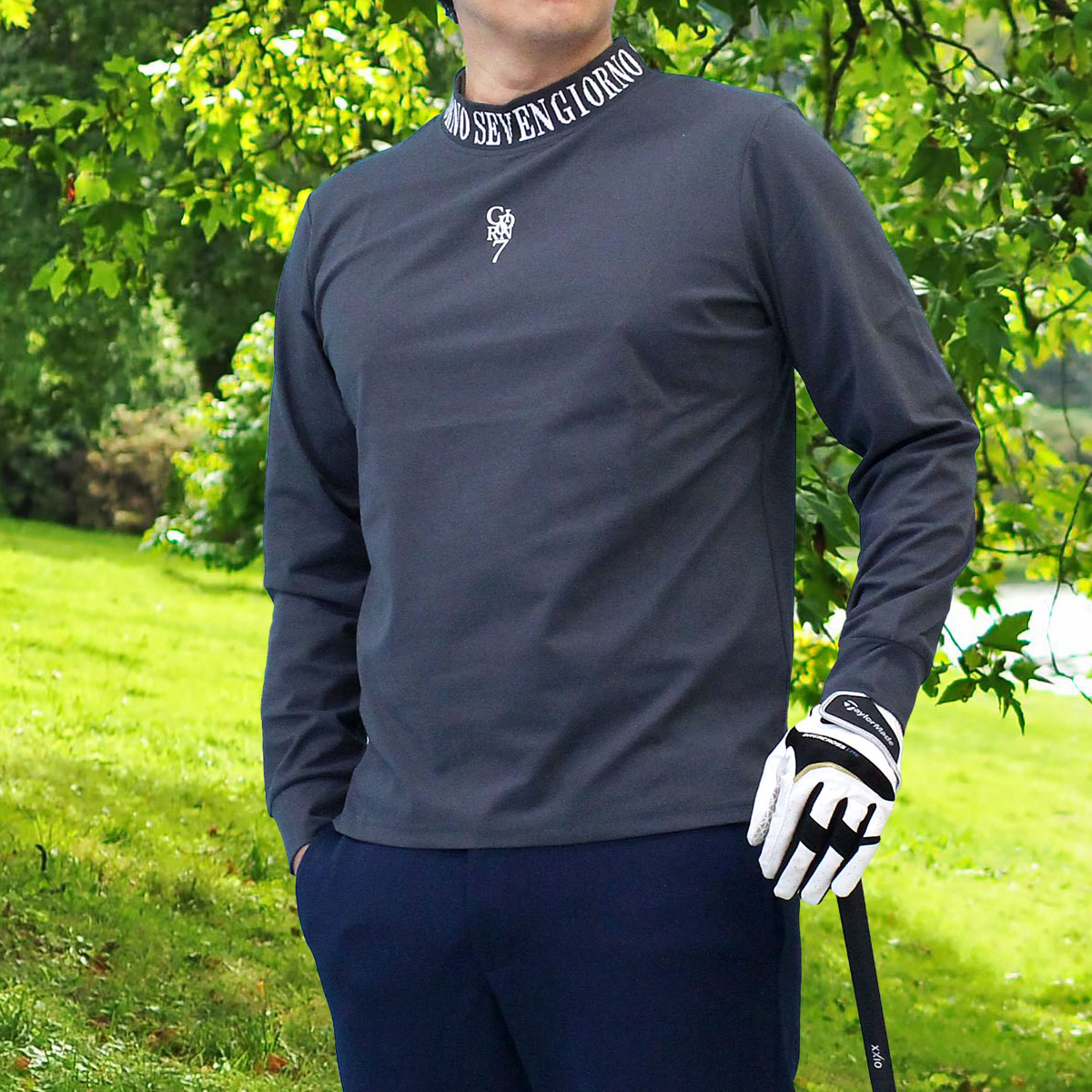 ゴルフウェア メンズ モックネックシャツ GIORNO SEVEN ジョルノセブン
