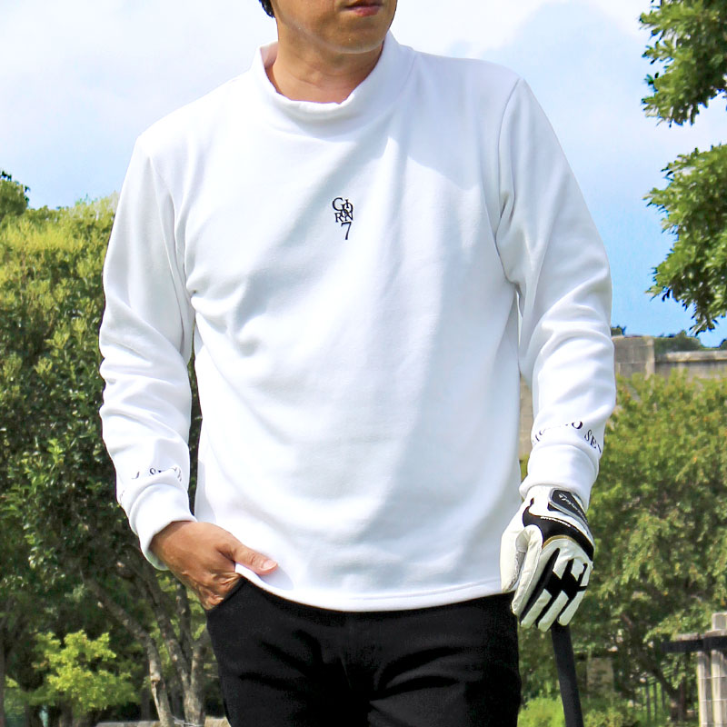 ゴルフトレーナーメンズ ゴルフウェア 暖かい裏起毛シャギーボア