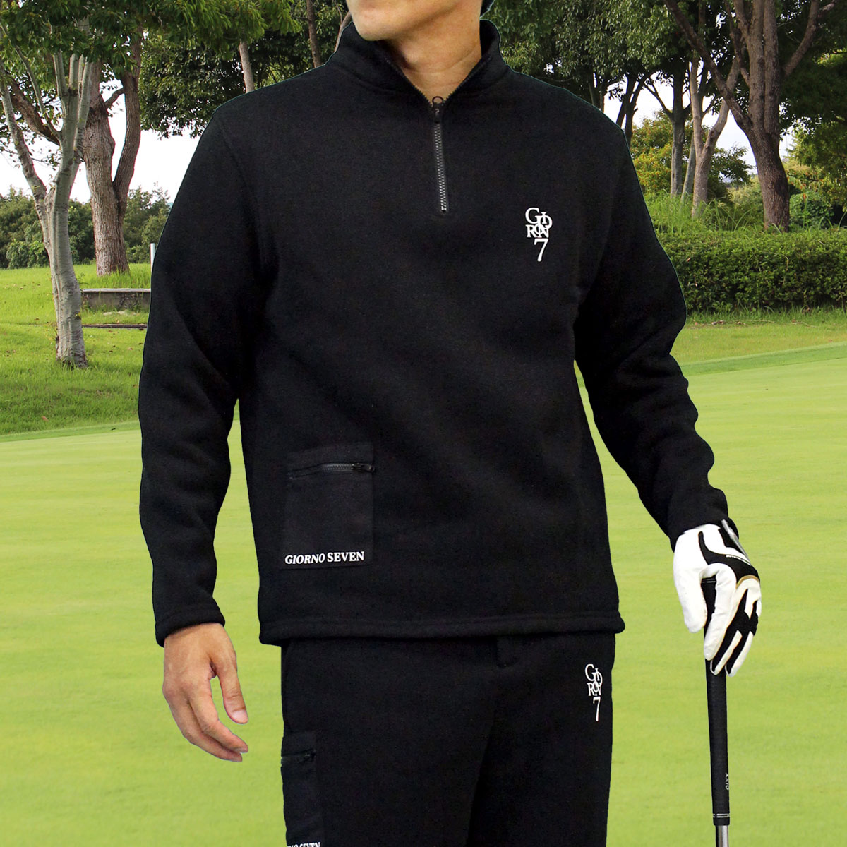 ゴルフウェア メンズ トレーナー GIORNO SEVEN ジョルノセブン 裏起毛