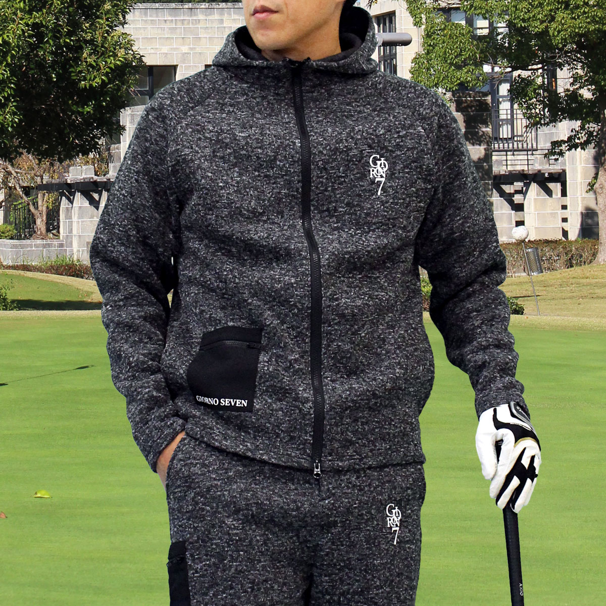 ゴルフウェア メンズ ジャケット GIORNO SEVEN ジョルノセブン 裏起毛