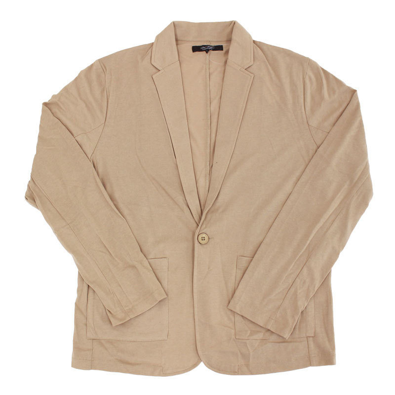 テーラードジャケット メンズ カーディガン ジャケット カーデ 無地 長袖 カットソー 薄手 Tシャツ素材 グレー ブラック 黒 モカ ベージュ トップス 春新作 春服 N Tops 22 Top Topism トップイズム メンズ通販 通販 Yahoo ショッピング