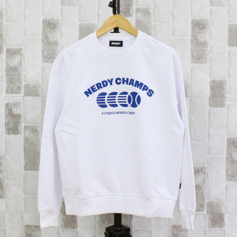 [24FW]NERDY★Essential Sweatshirt Set スウェットシャツセット NERDY（ノルディ） CHAMPS SWEATSHIRT(NERDY ORIGIN FIT