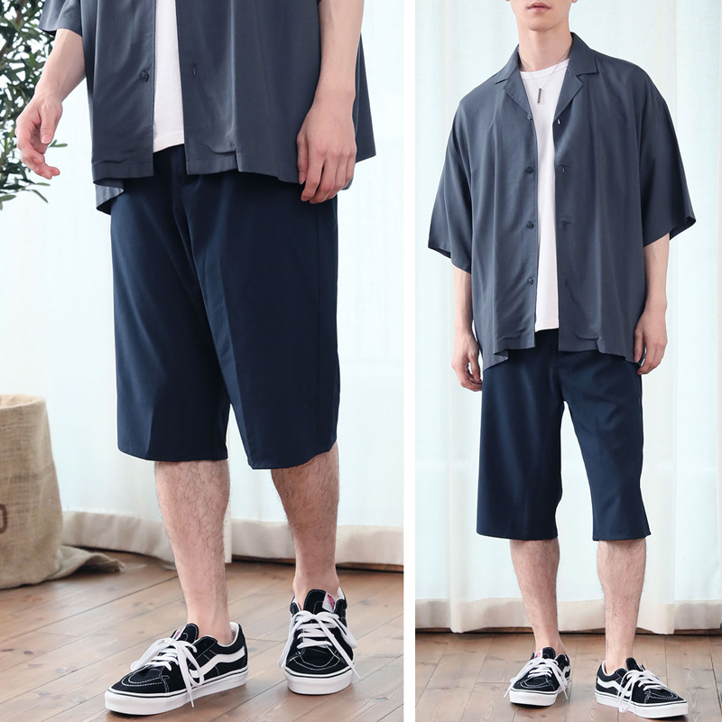 接触冷感 メンズ ハーフパンツ 伸縮 ストレッチ ショートパンツ