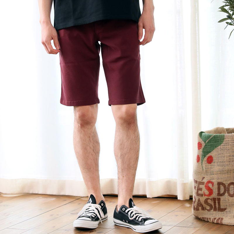 ハーフパンツ ショートパンツ メンズ ストレッチ チノパン 無地 ハーフパンツ ショートパンツ メンズ ストレッチ チノパン 無地