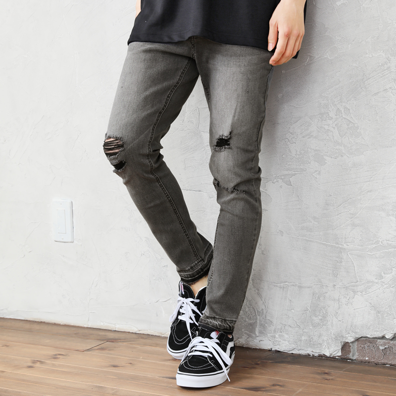 デニムパンツ メンズ アンクルパンツ ジーンズ ジーパン 8分丈