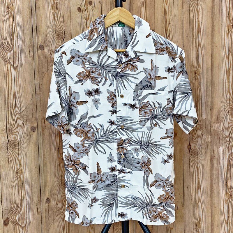 アロハシャツ メンズ 半袖シャツ オープンシャツ 花柄 ボタニカルリーフ柄 和柄 レーヨン