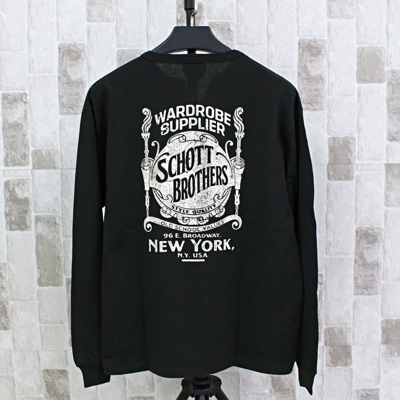Schott N.Y.C ショット HENLEY LS T-SHIRT WARDROBE SUPPLIER