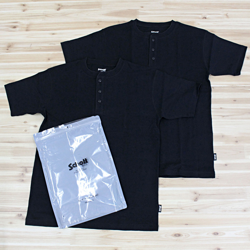 Schott N.Y.C（ショット） Schott 2PACK HENLEY NECK T-SHIRT 2パック
