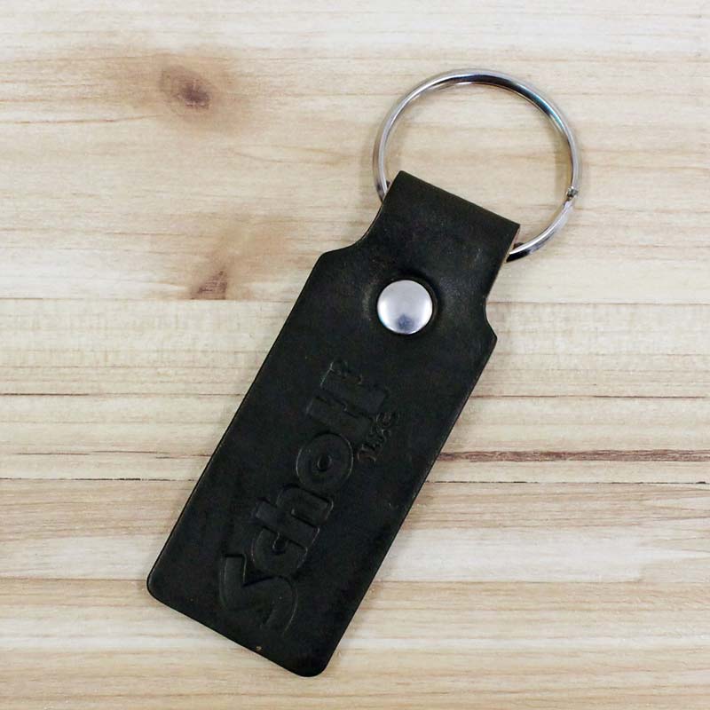 Schott ブラックレザーキーホルダーセット Schott N.Y.C（ショット） Schott HORWEEN LEATHER KEY HOLDER
