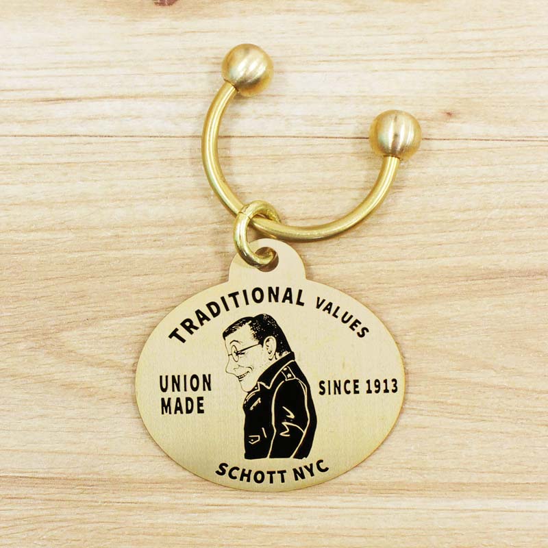 Schott N.Y.C（ショット） Schott BRASS KEY RING ブラス キーリング