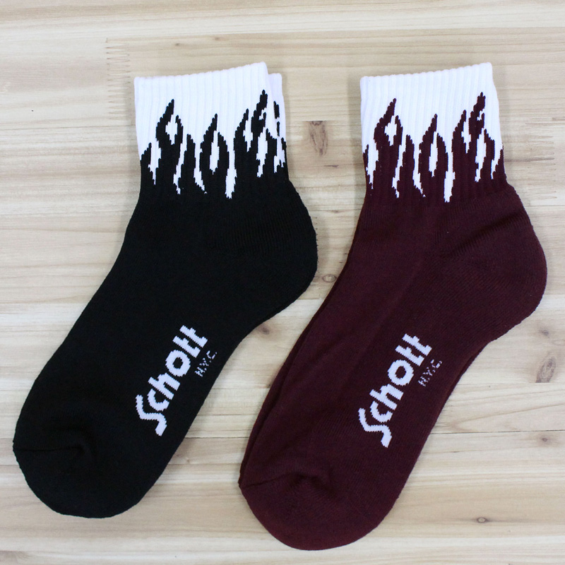 Schott N.Y.C（ショット） Schott FLAME SOCKS フレイムソックス 靴下
