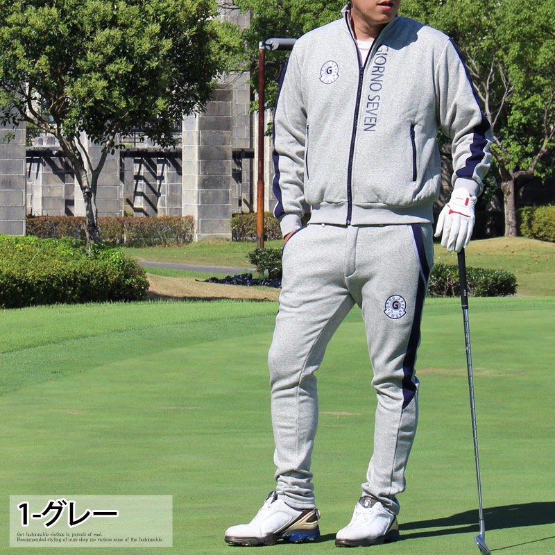 ゴルフウェア セットアップ 上下セット メンズ 暖裏起毛ボアフリース