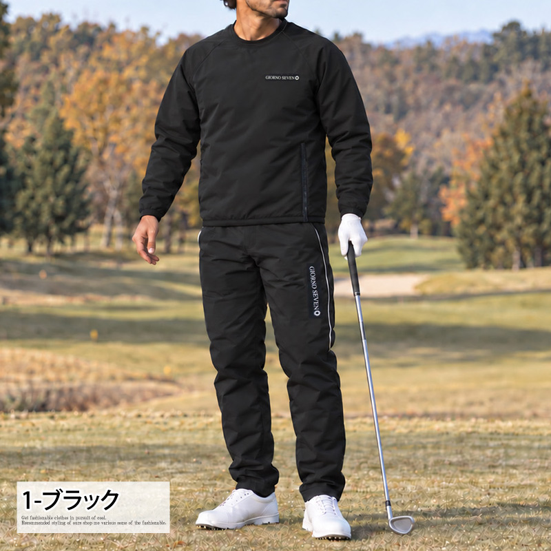 ゴルフ 中綿セットアップ上下 メンズ ゴルフウェア 中綿スニード