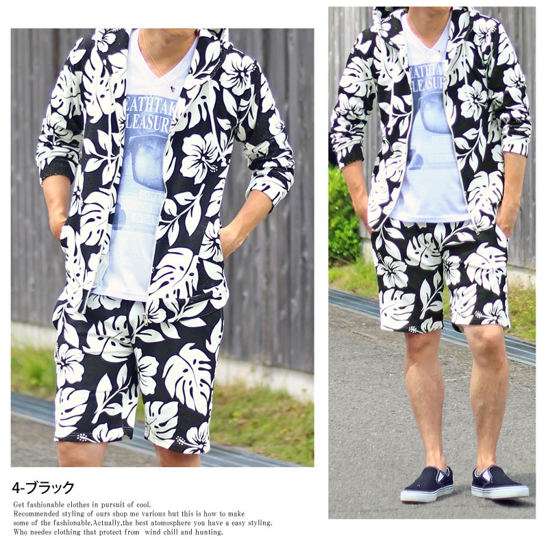 セットアップ メンズ 上下セット パーカー ハーフパンツ ショート