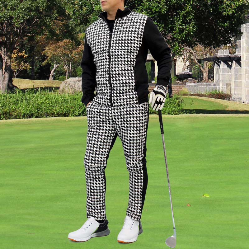 ゴルフウェア セットアップ メンズ 上下セット ダウンジャケット