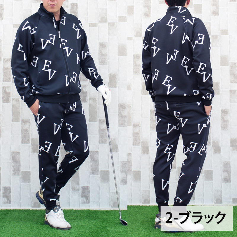 # CAPTAINS HEIM ゴルフ　スウェット　上下セット　総柄 ゴルフウェア メンズ セットアップ 上下セット ジャケット