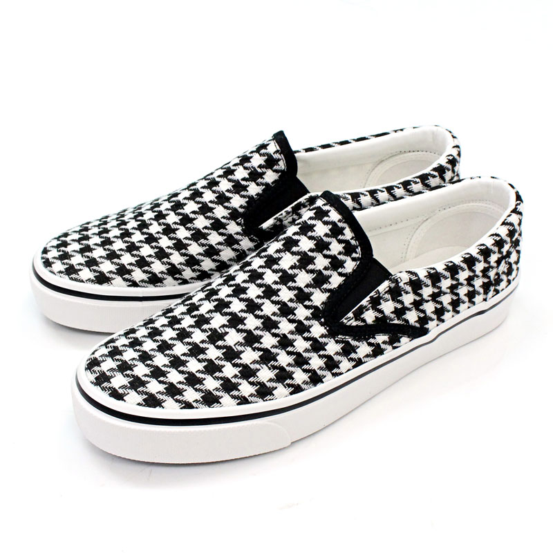 スニーカー メンズ スリッポン PU キャンバス スウェット素材 総柄プリント バンダナ フラワー カモフラ レオパード 無地 千鳥 | ブランド登録なし | 20