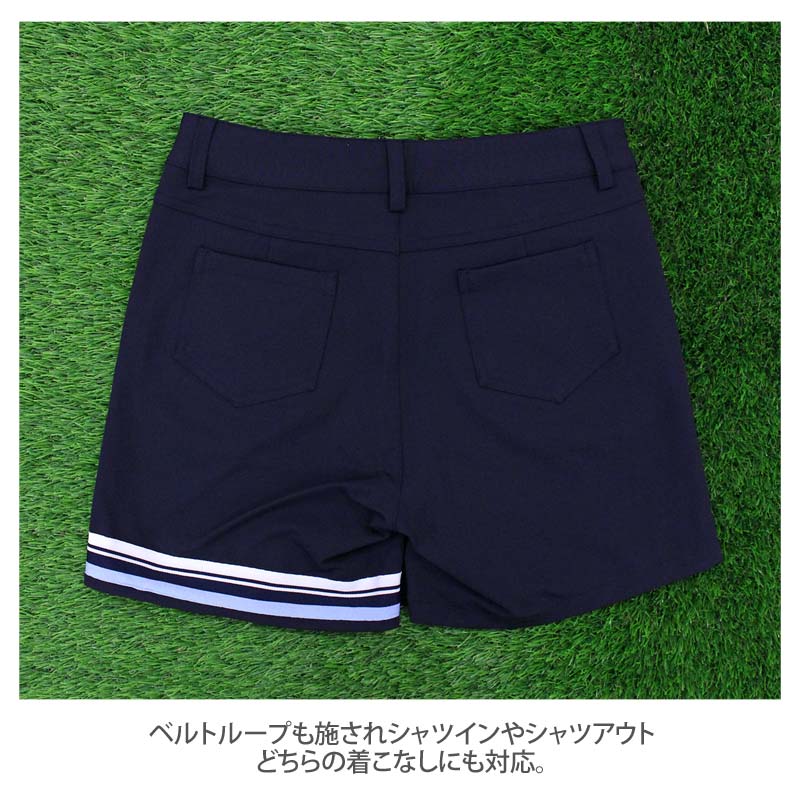 ゴルフキュロット レディース ゴルフウェア ゴルフパンツ ハーフ