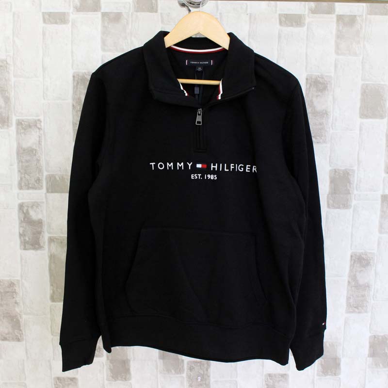 TOMMY HILFIGER トミー ヒルフィガー トミーロゴモックネック フリースハーフジップ TOMMY LOGO MOCKNECK メンズ ブランド