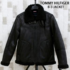 TOMMY HILFIGER トミー ヒルフィガー フェイクレザーヌバック 裏ボア クラシックB-3...