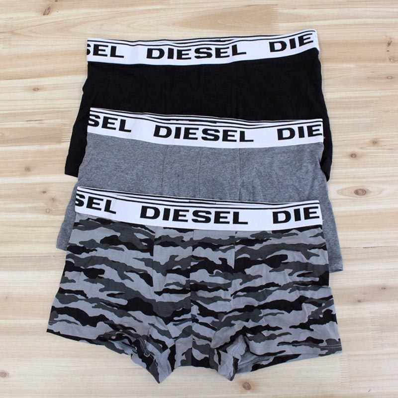 DIESEL ディーゼル 3P 3枚セット ボクサーパンツ トランクス 下着 アンダーウェア ロゴ 迷彩 カモフラ 無地 人気 00CKY3 RHASO E4111 E4112 E4113 プレゼント｜topism｜02