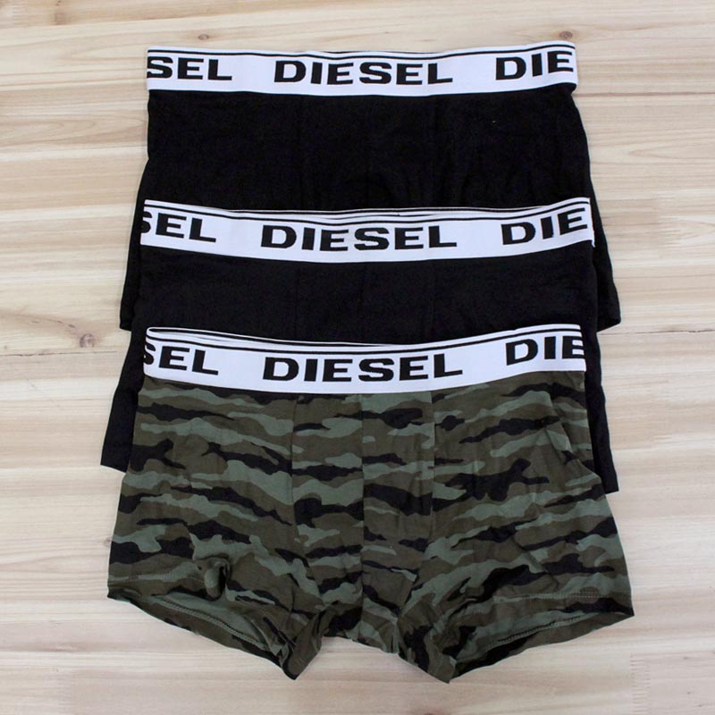 DIESEL ディーゼル 3P 3枚セット ボクサーパンツ トランクス 下着 アンダーウェア ロゴ 迷彩 カモフラ 無地 人気 00CKY3 RHASO E4111 E4112 E4113 プレゼント｜topism｜04