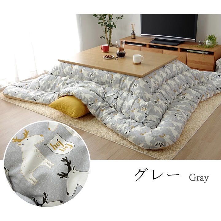 イケヒコ こたつ布団長方形国産花柄掛け単品約205×245cm (KKF205245