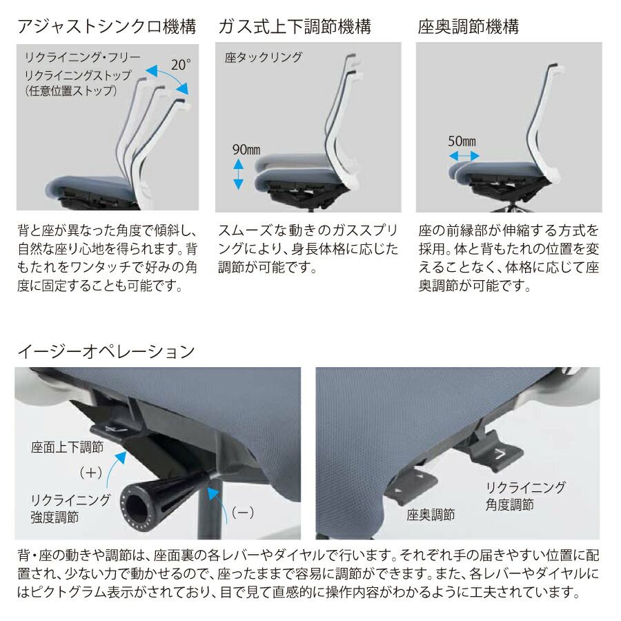 ②内田洋行/ウチダ ハイチェア ヘーゼル 背・座パッド付 ③内田洋行/ウチダ ハイチェア ヘーゼル 背・座パッド付 【公式通販】